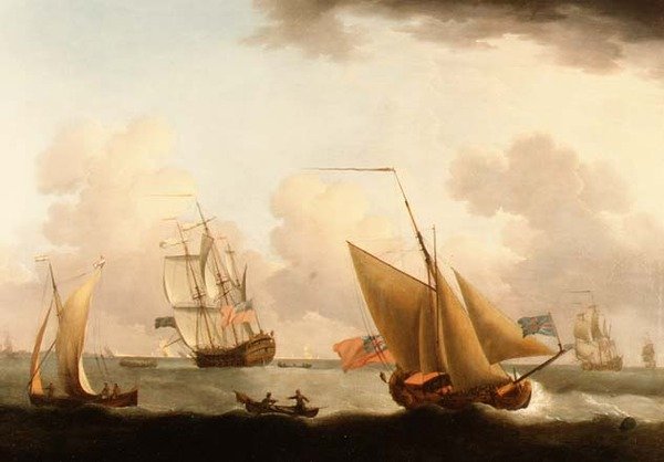 Shipping off the Dutch Coast by Francis Swaine