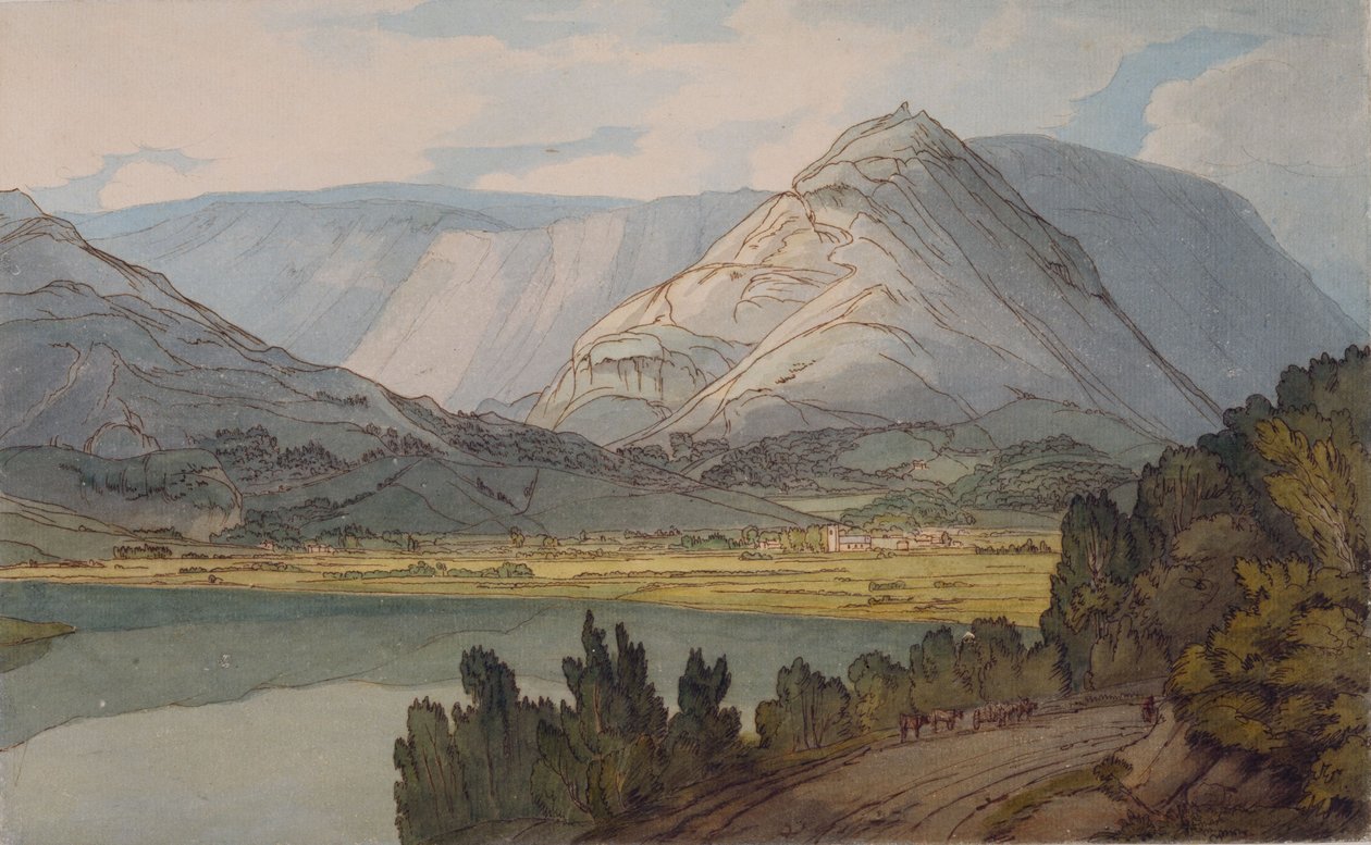 Grasmere from the Rydal Road by Francis Towne