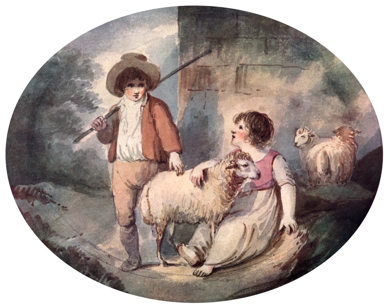 The Little Shepherdess by Francis Wheatley