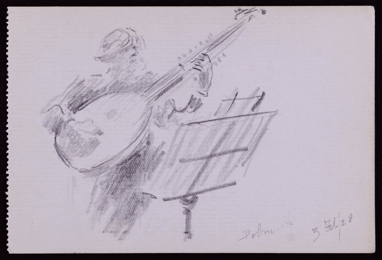 Portrait of Arnold Dolmetsch by Francis Wilfred Lawson