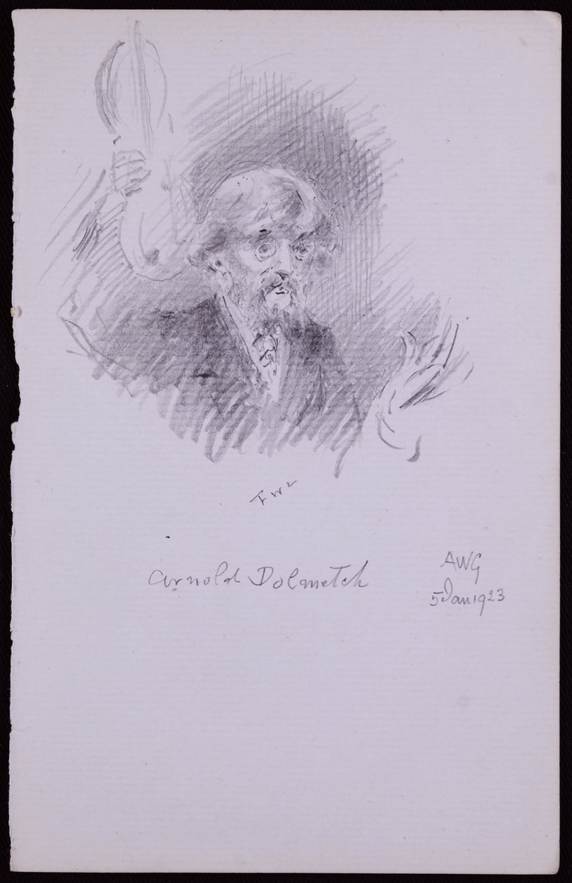 Portrait of Arnold Dolmetsch by Francis Wilfred Lawson