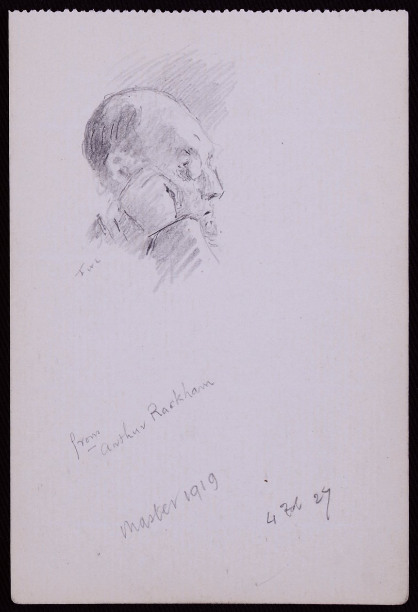 Portrait of Arthur Rackham by Francis Wilfred Lawson