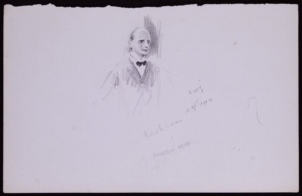 Portrait of Arthur Rackham by Francis Wilfred Lawson