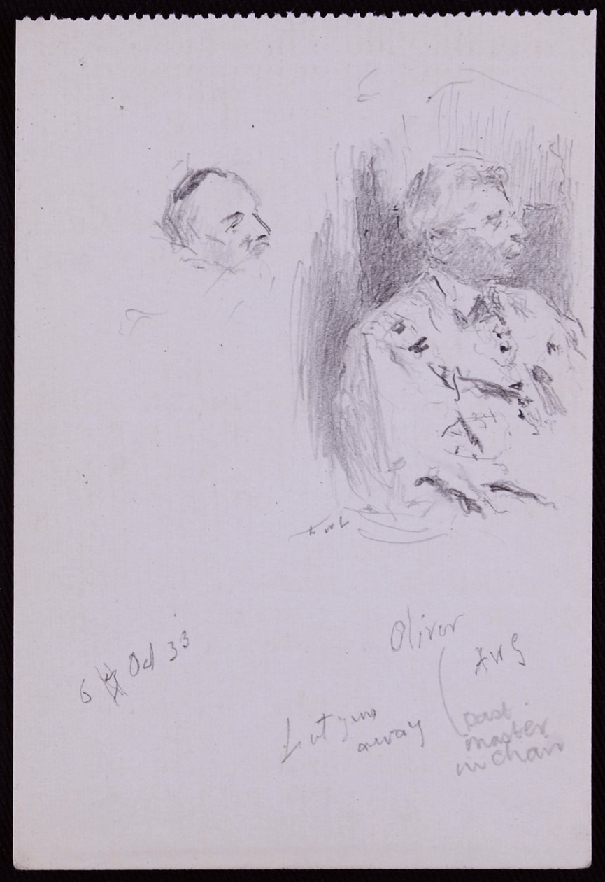 Portrait of Basil Oliver by Francis Wilfred Lawson