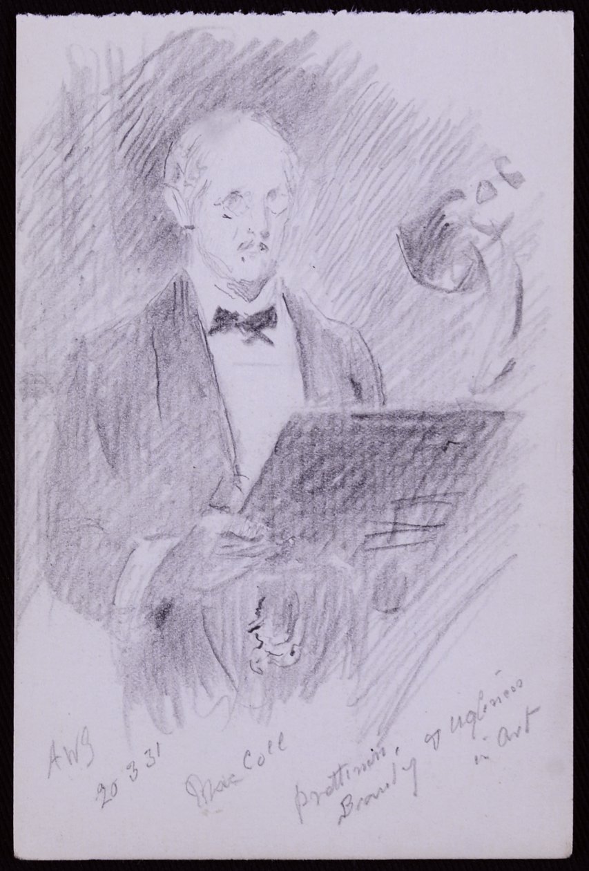 Portrait of DS MacColl by Francis Wilfred Lawson