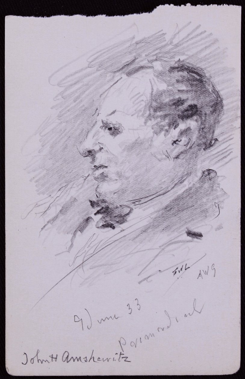 Portrait of John Amshewitz by Francis Wilfred Lawson