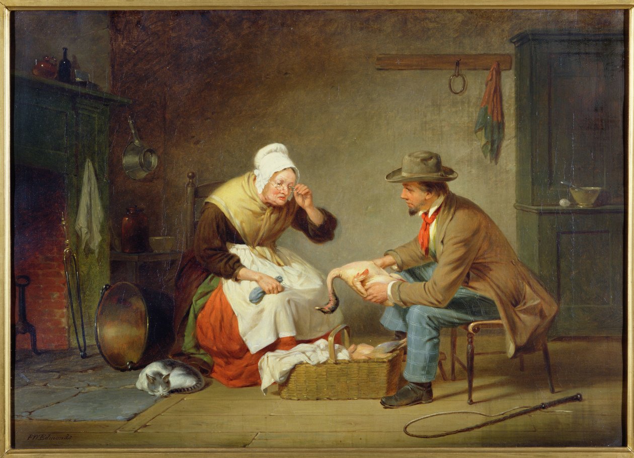 Bargaining (The Christmas Turkey) by Francis William Edmonds