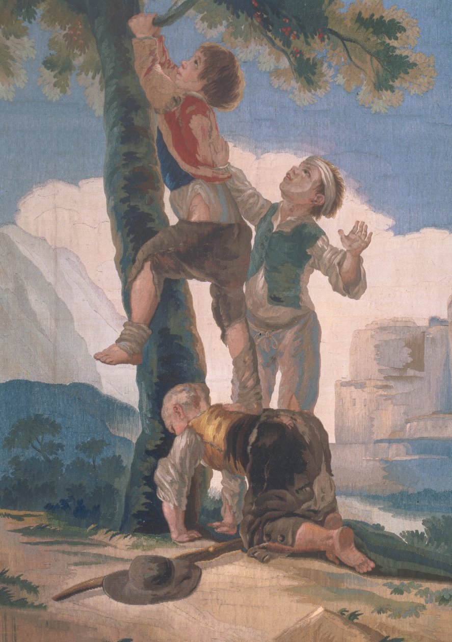 Boys Climbing a Tree by Francisco de Goya