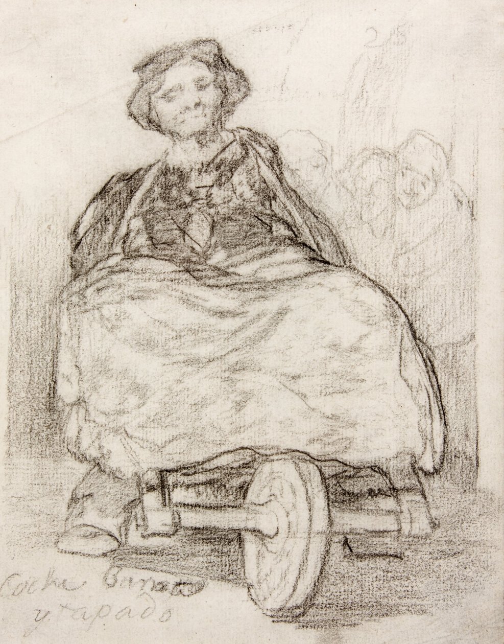 Cheap Covered Coach by Francisco de Goya