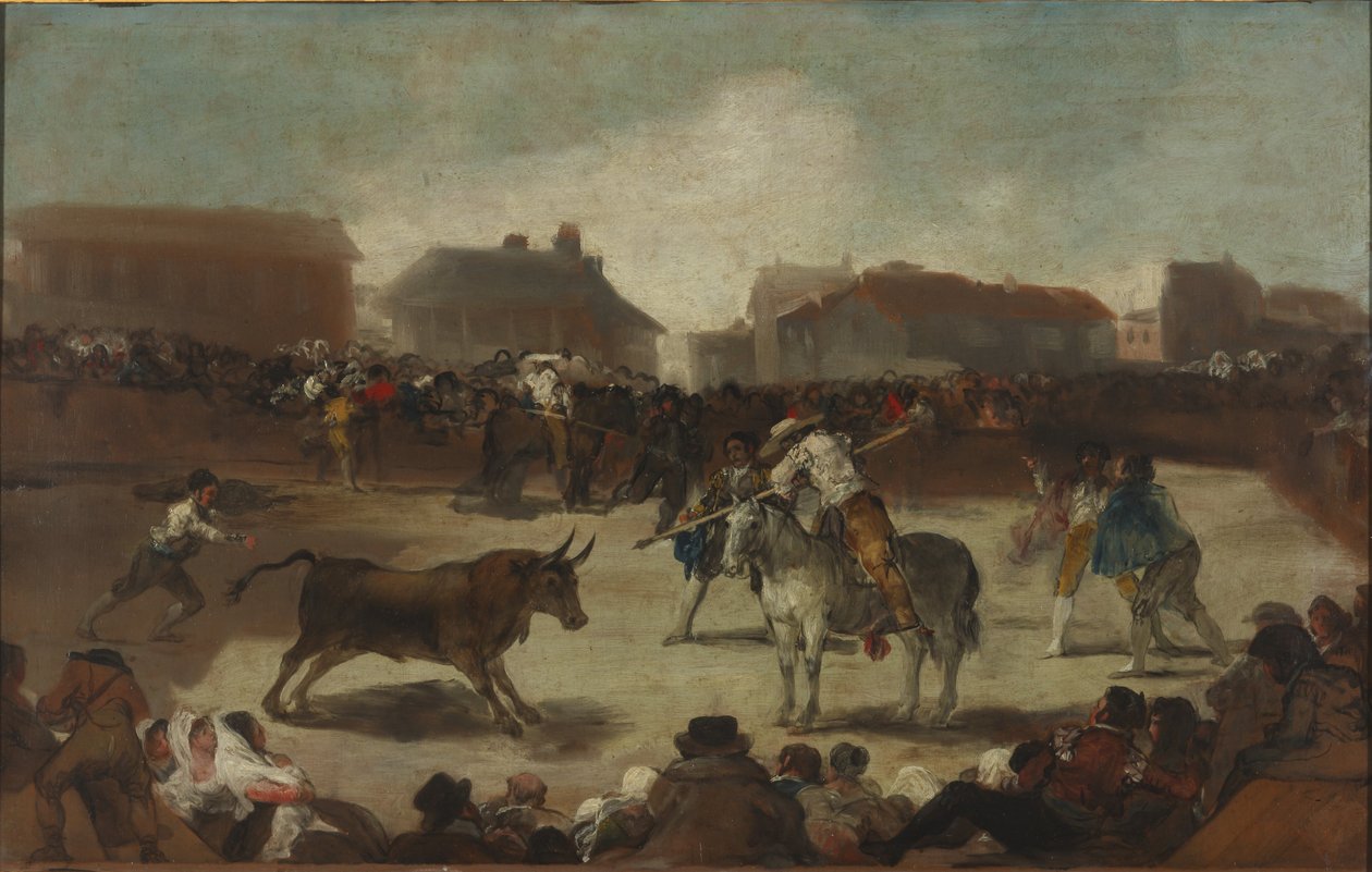 Bullfight in a Village by Francisco de Goya