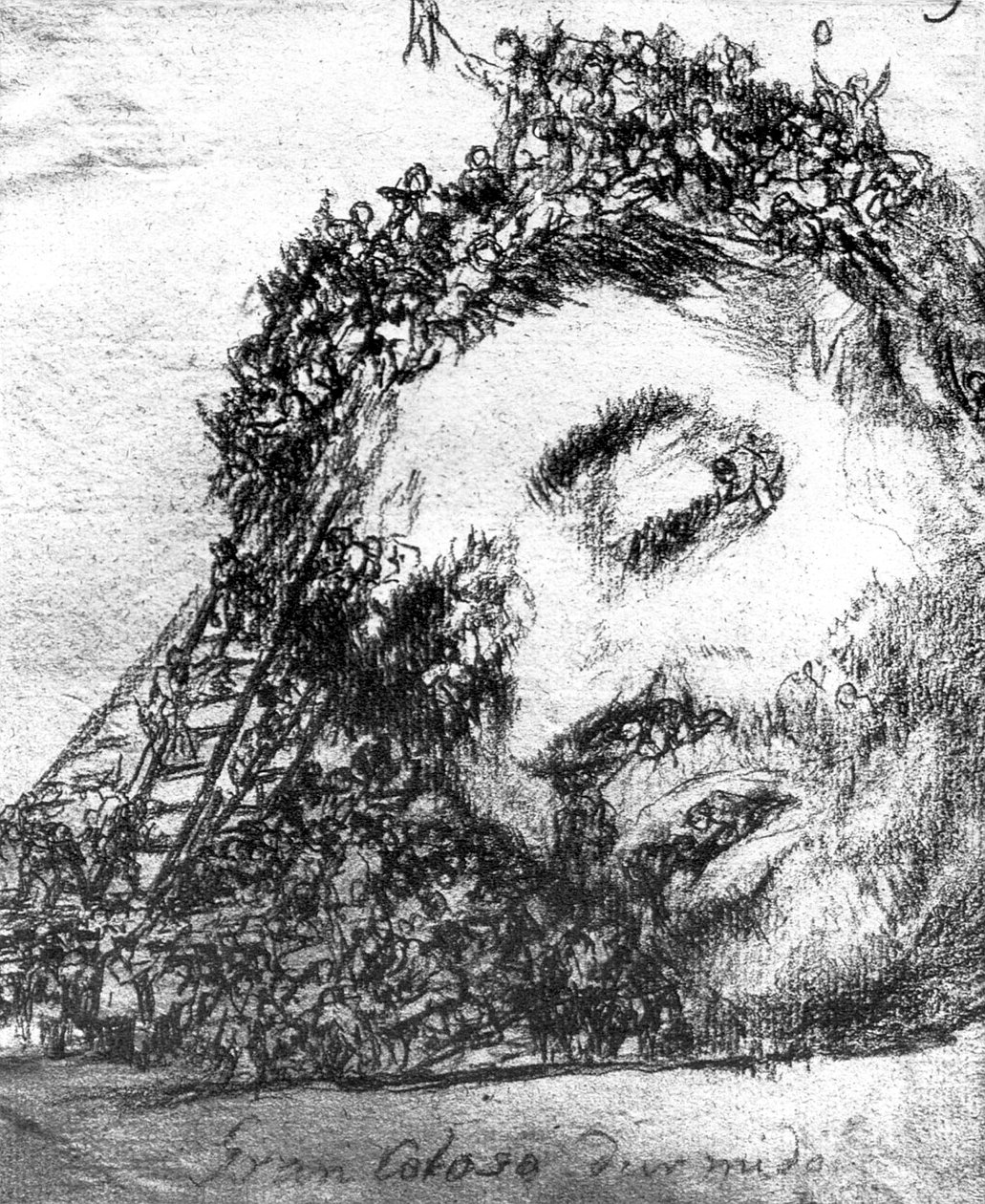 Great Sleeping Colossus by Francisco de Goya