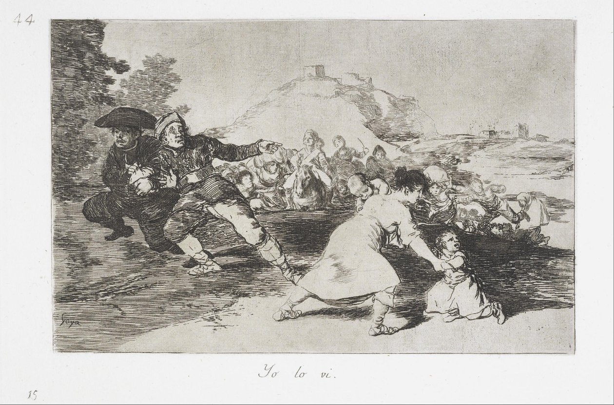 I saw it (from the series The Disasters of War) by Francisco de Goya