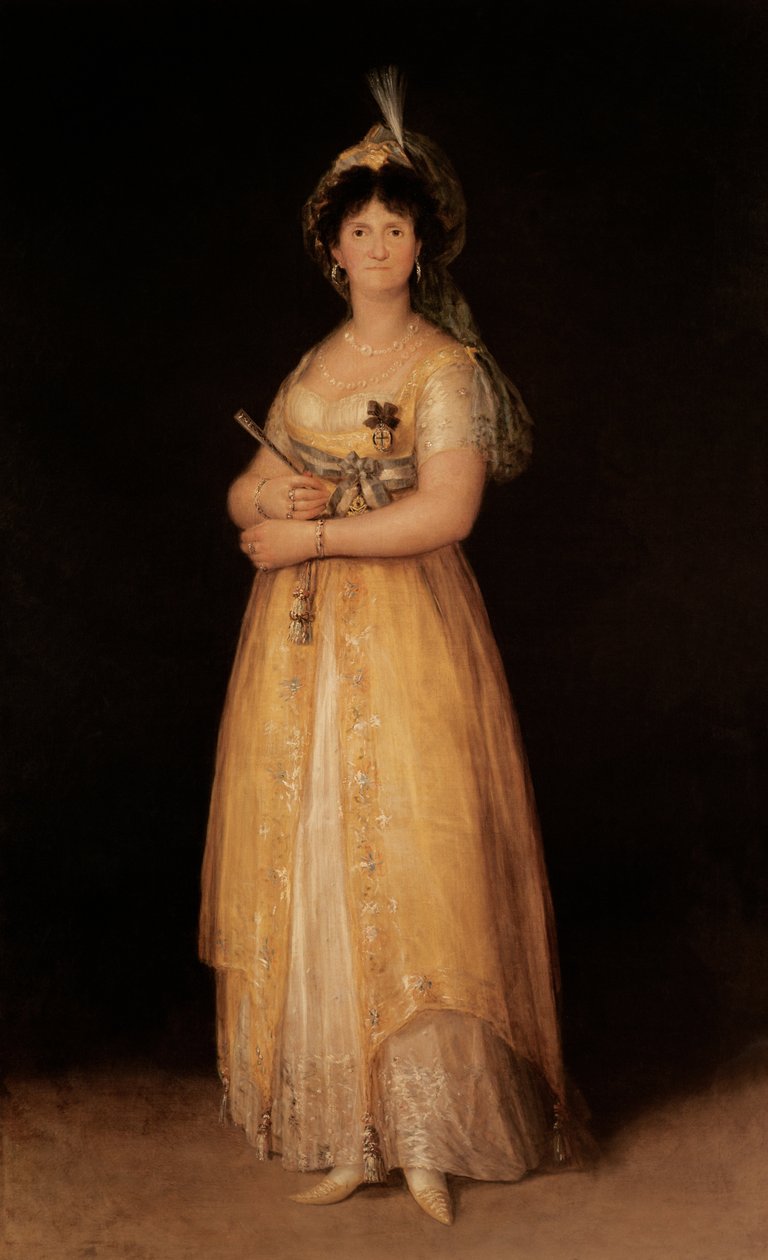 Portrait of Queen Maria Luisa (1751-1819) wife of King Charles IV (1788-1808) of Spain by Francisco de Goya