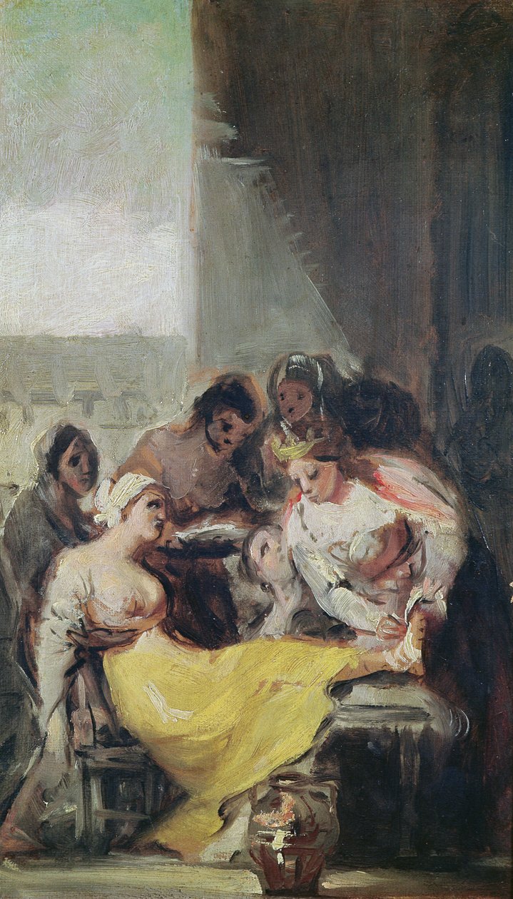 St. Isabella Caring for the Lepers by Francisco de Goya