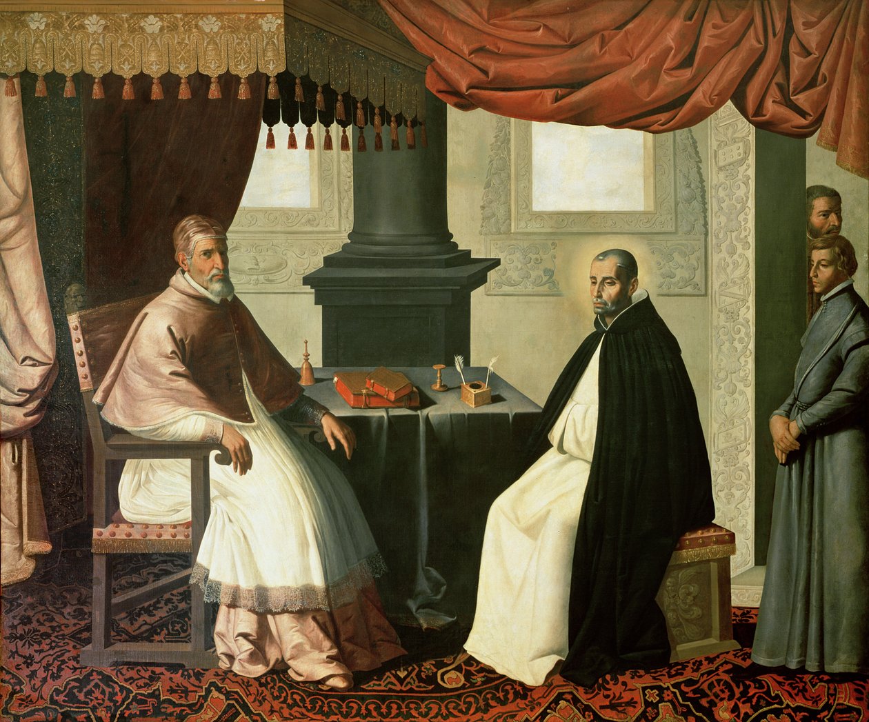 St. Bruno and Pope Urban II by Francisco de Zurbaran
