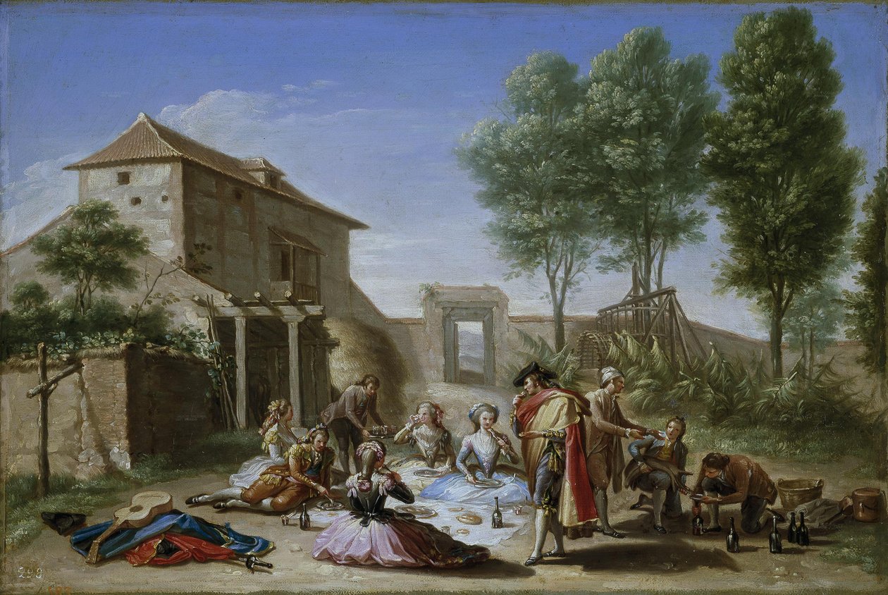 Picnic in the Countryside by Francisco Bayeu y Subias
