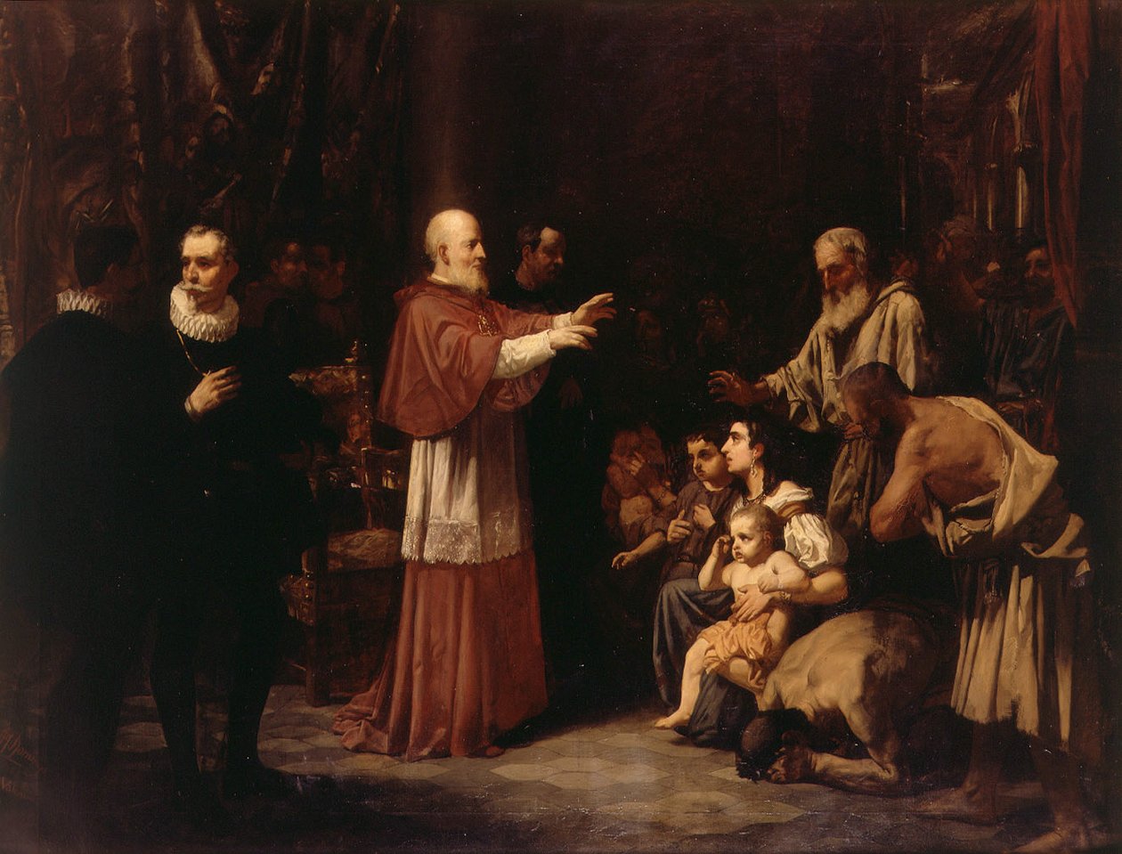 Blessed Juan de Ribera in the Expulsion of the Moors by Francisco Domingo Marqués