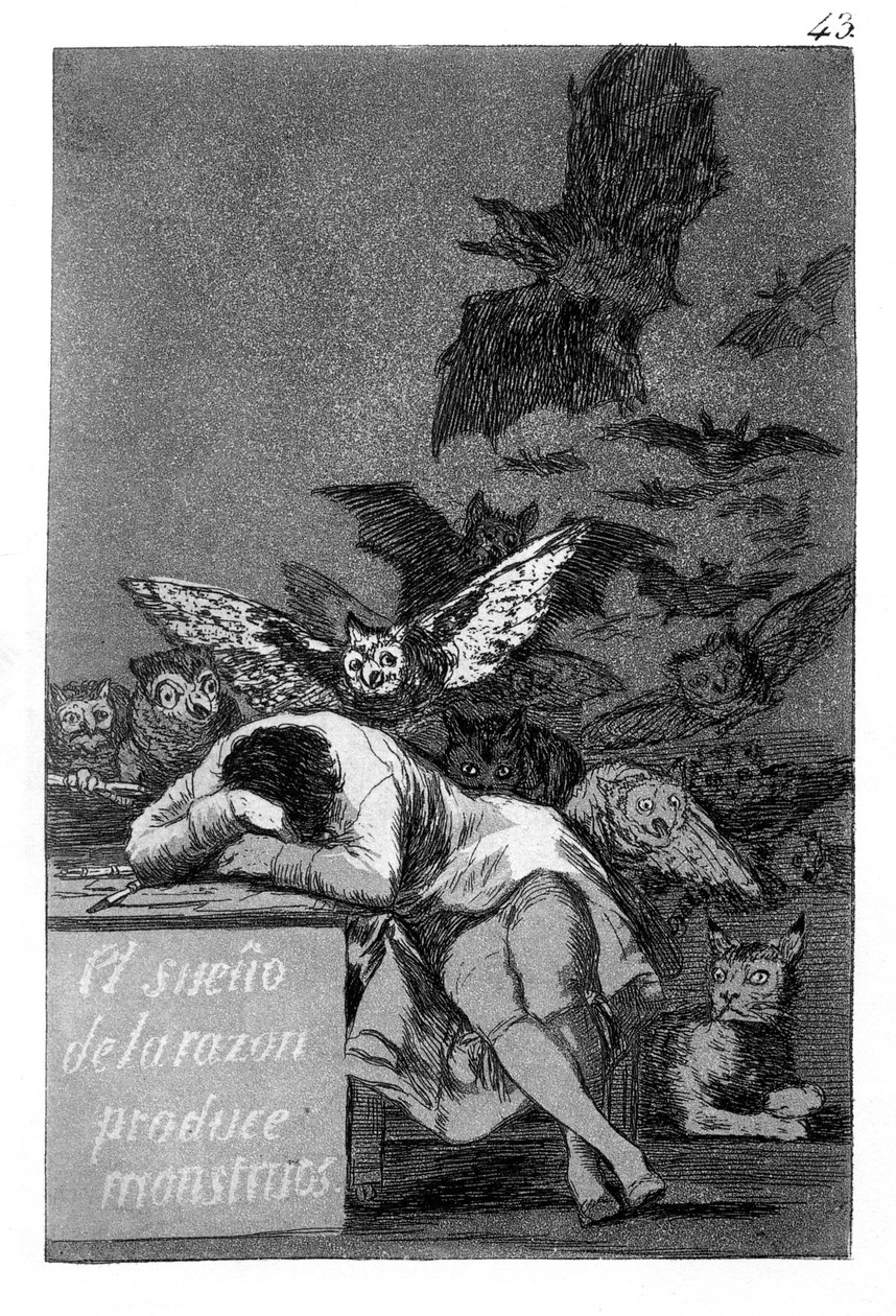 The Sleep of Reason Produces Monsters by Francisco de Goya