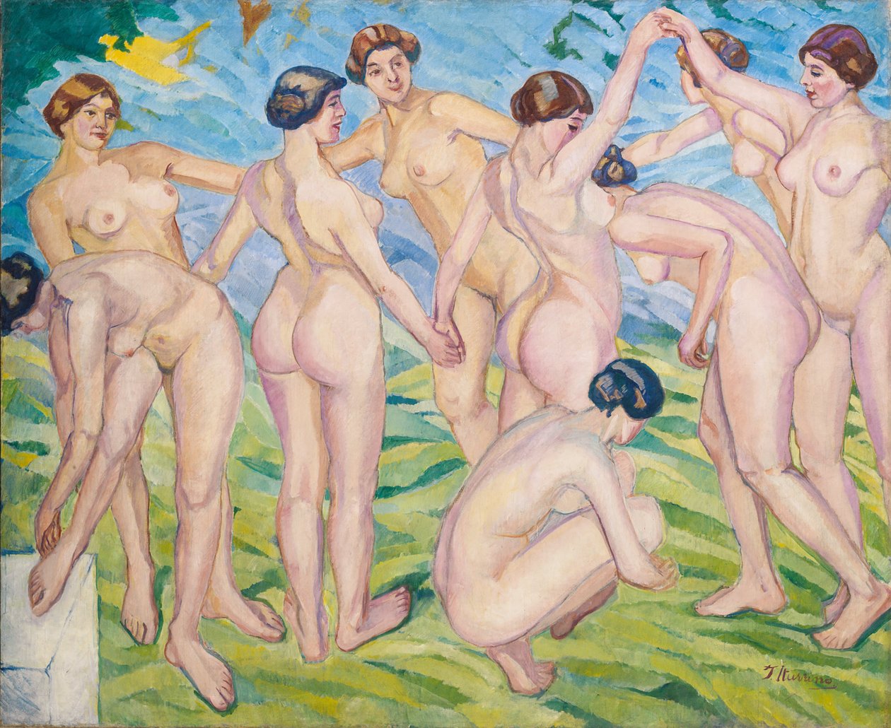Nudes (Women Dancing in a Ring) by Francisco de Iturrino