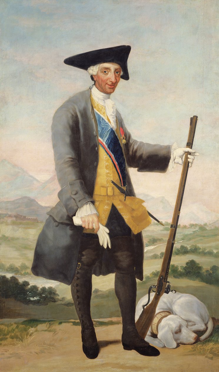 King Carlos III in Hunting Dress by Francisco de Goya
