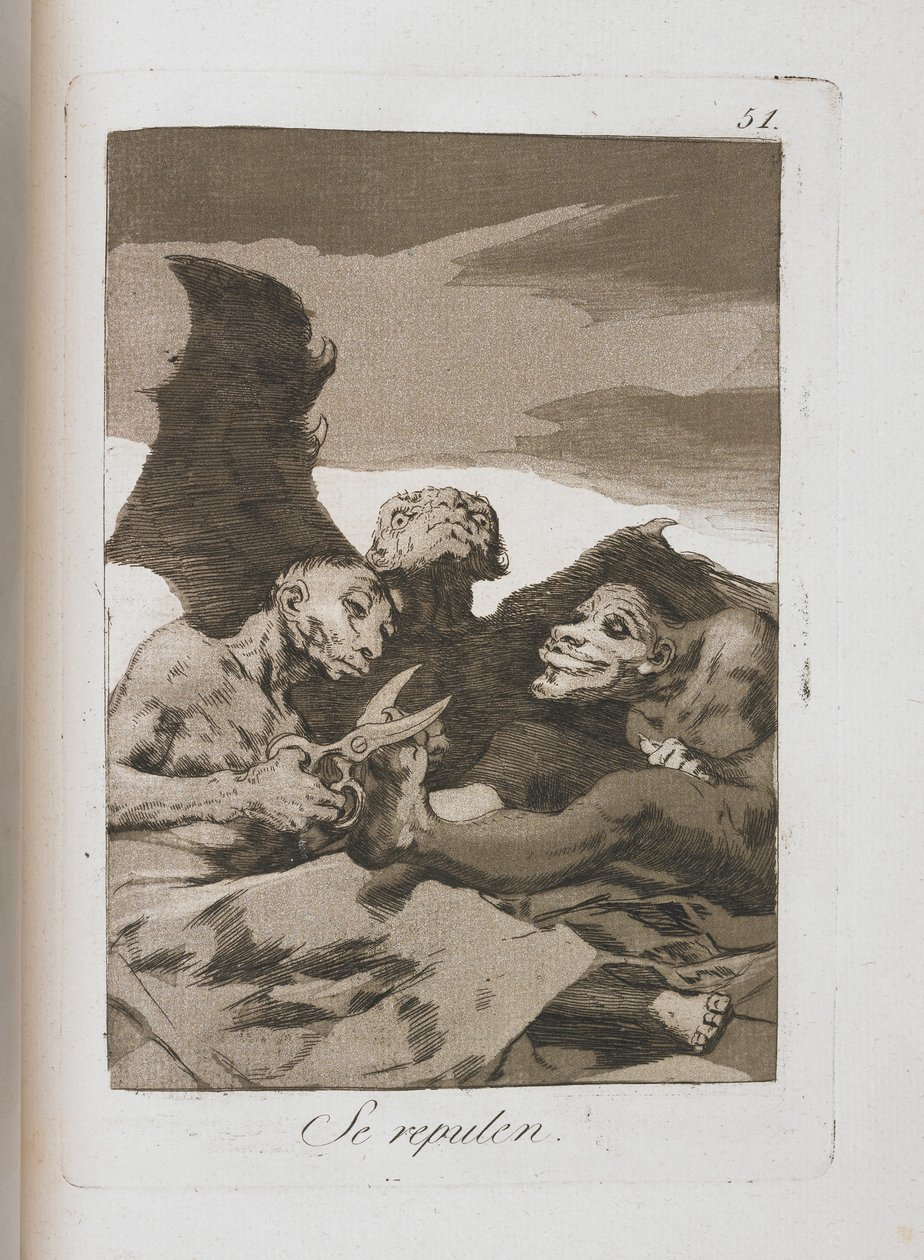 Plate from Los Caprichos by Francisco de Goya