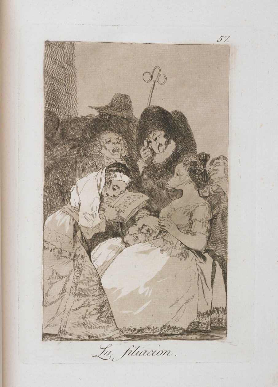 Plate from Los Caprichos by Francisco de Goya