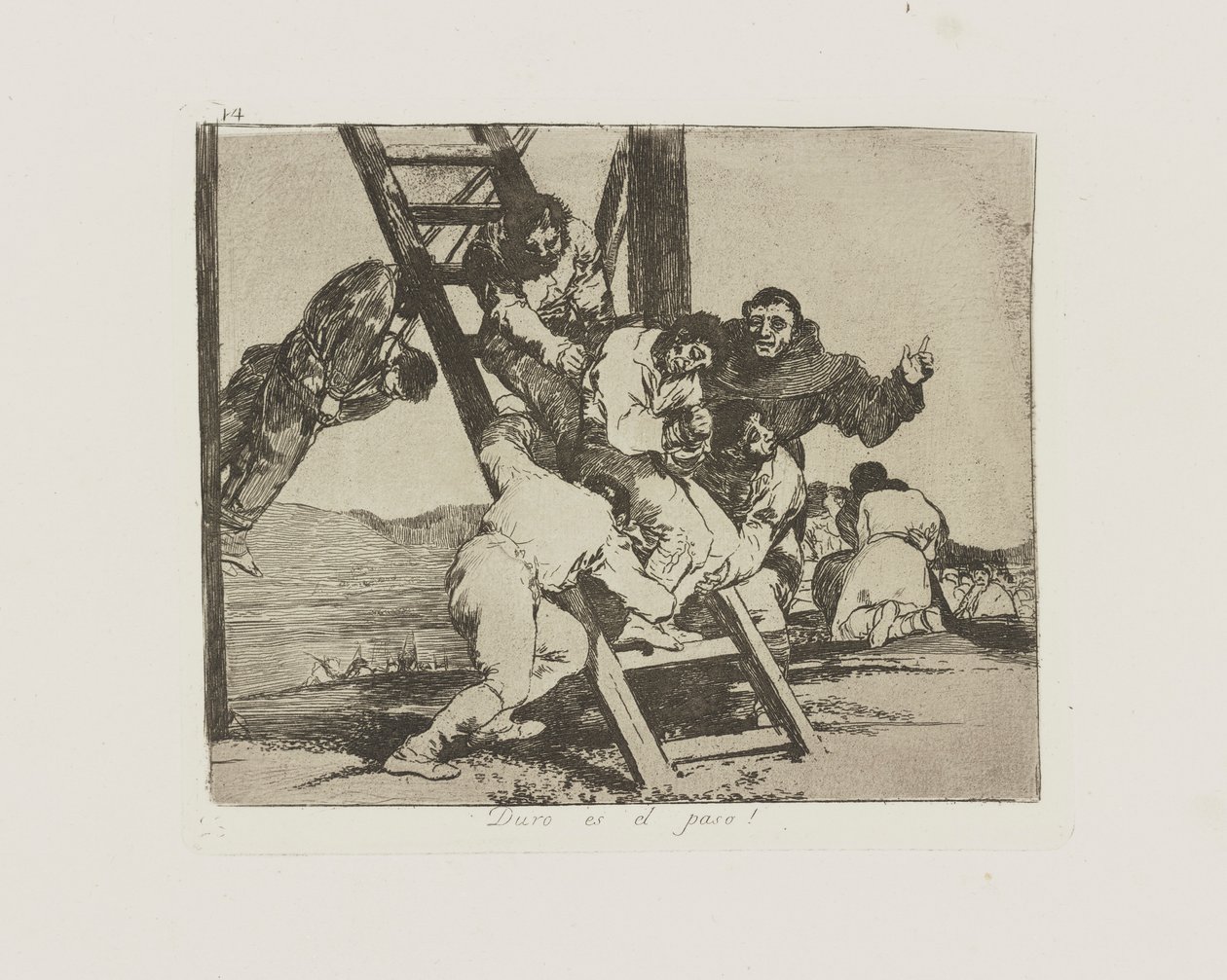 It is Hard! by Francisco de Goya