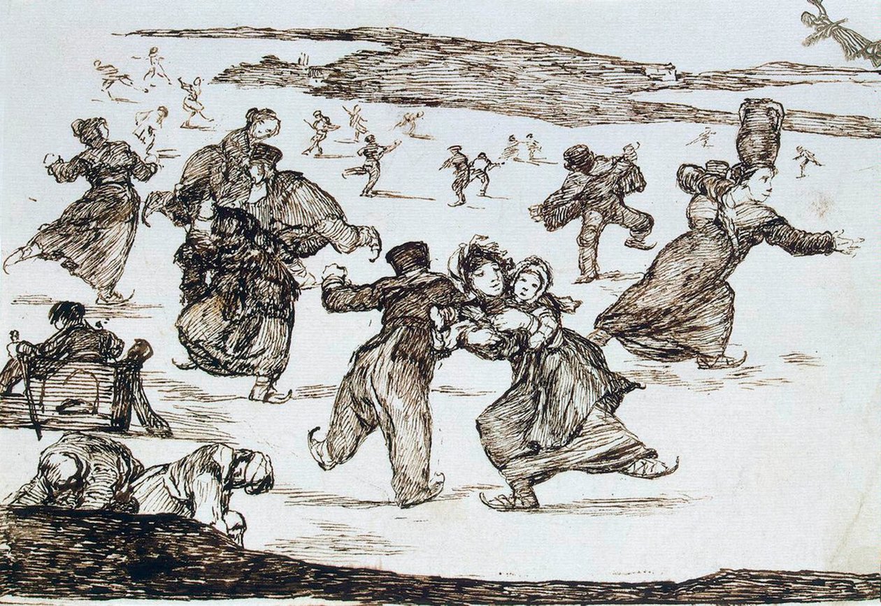 Skaters by Francisco de Goya