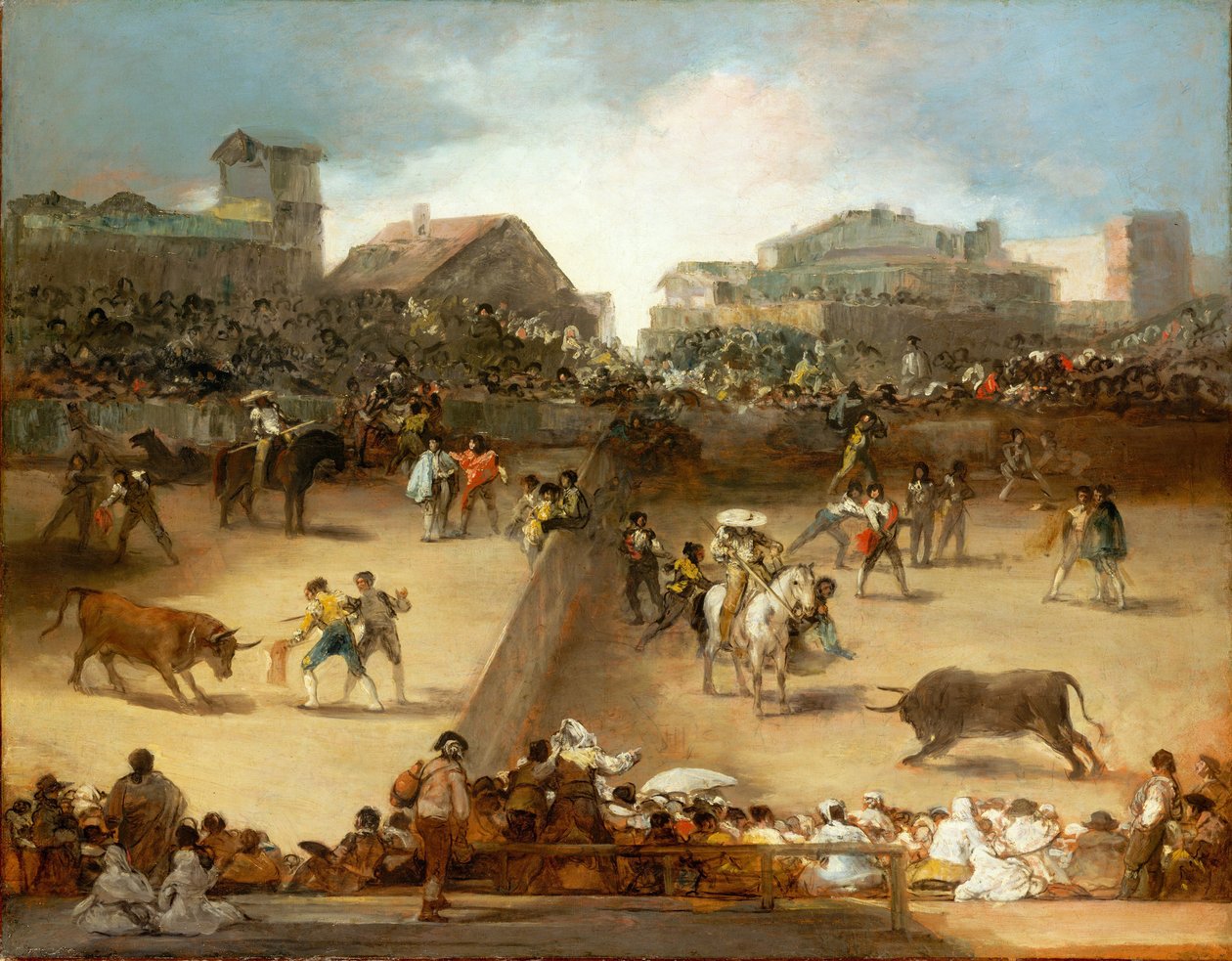 Bullfight in a Divided Ring by Francisco de Goya