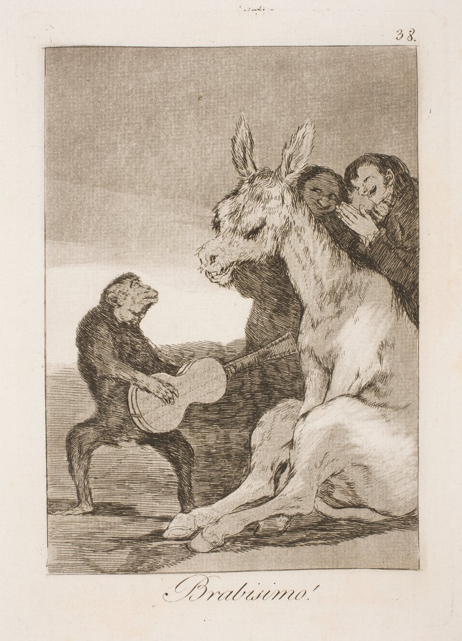 Bravissimo (Charles IV and Godoy) by Francisco de Goya
