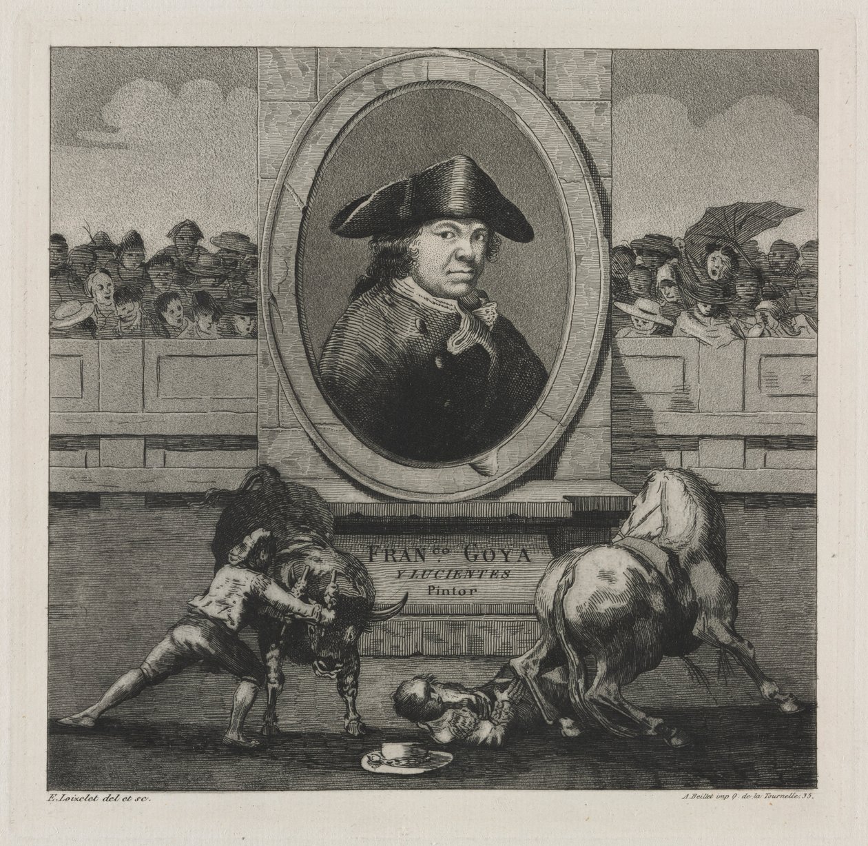 Bullfights: Frontispiece by Francisco de Goya