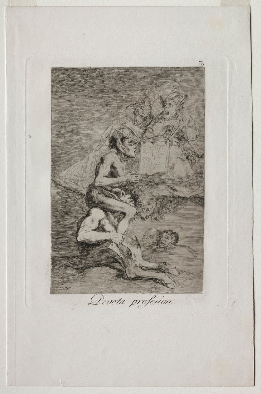 Devout Profession by Francisco de Goya