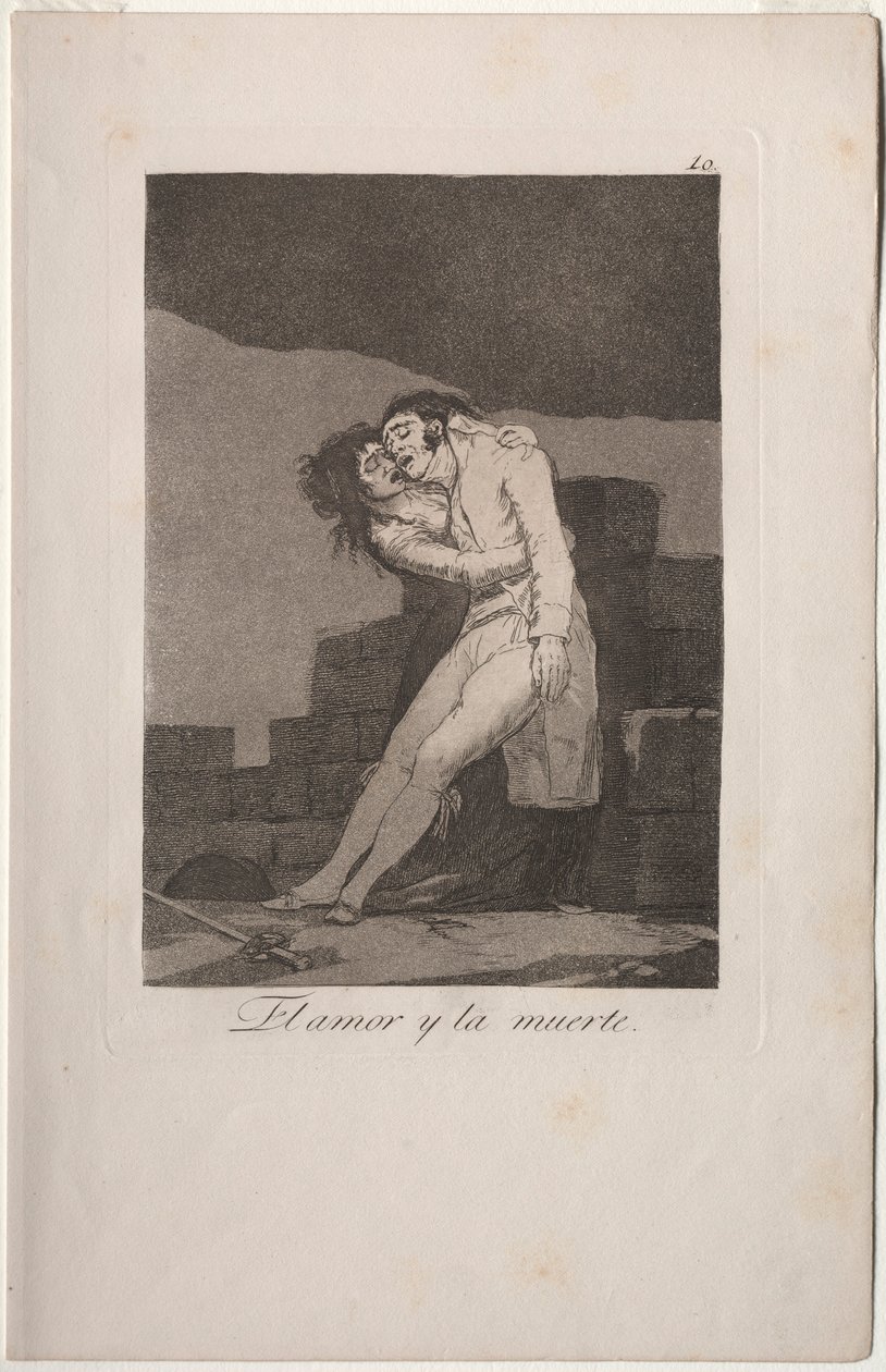 Caprichos: Love and Death by Francisco de Goya