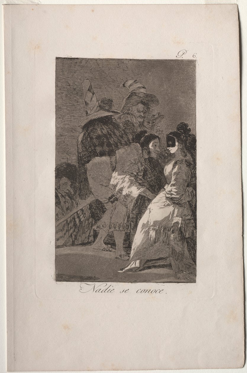 Caprichos: No One Knows Himself by Francisco de Goya