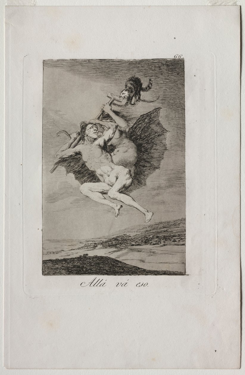 Caprichos: There It Goes by Francisco de Goya