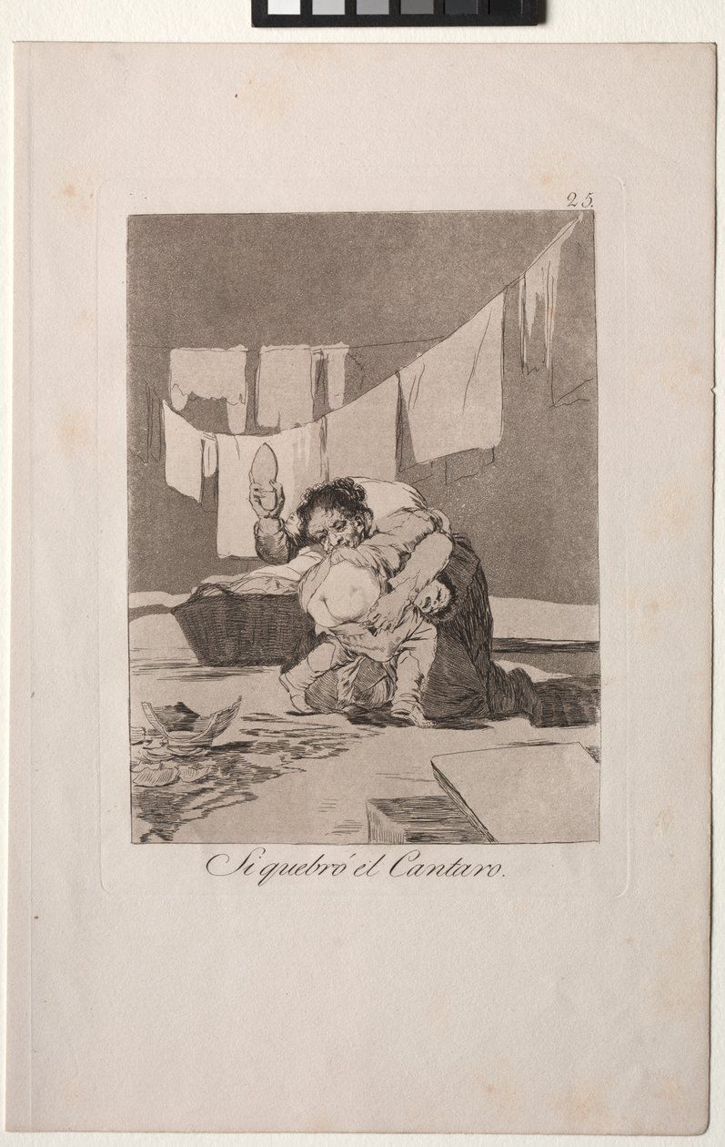 Caprichos: Yes He Broke the Pot by Francisco de Goya