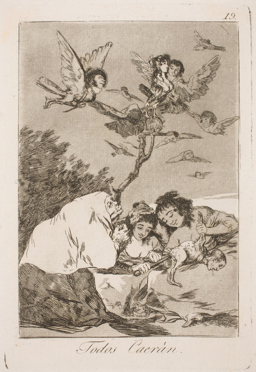 They Will All Fall Down by Francisco de Goya
