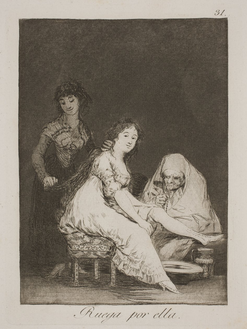 She Prays for Her by Francisco de Goya