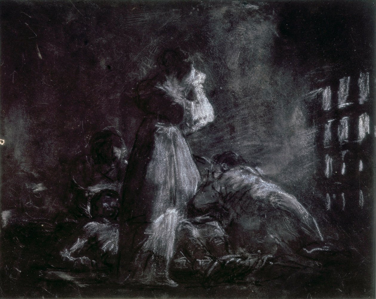 Interior of a Prison by Francisco de Goya