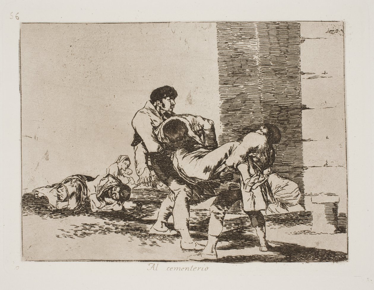 On the Way to the Cemetery (56) by Francisco de Goya