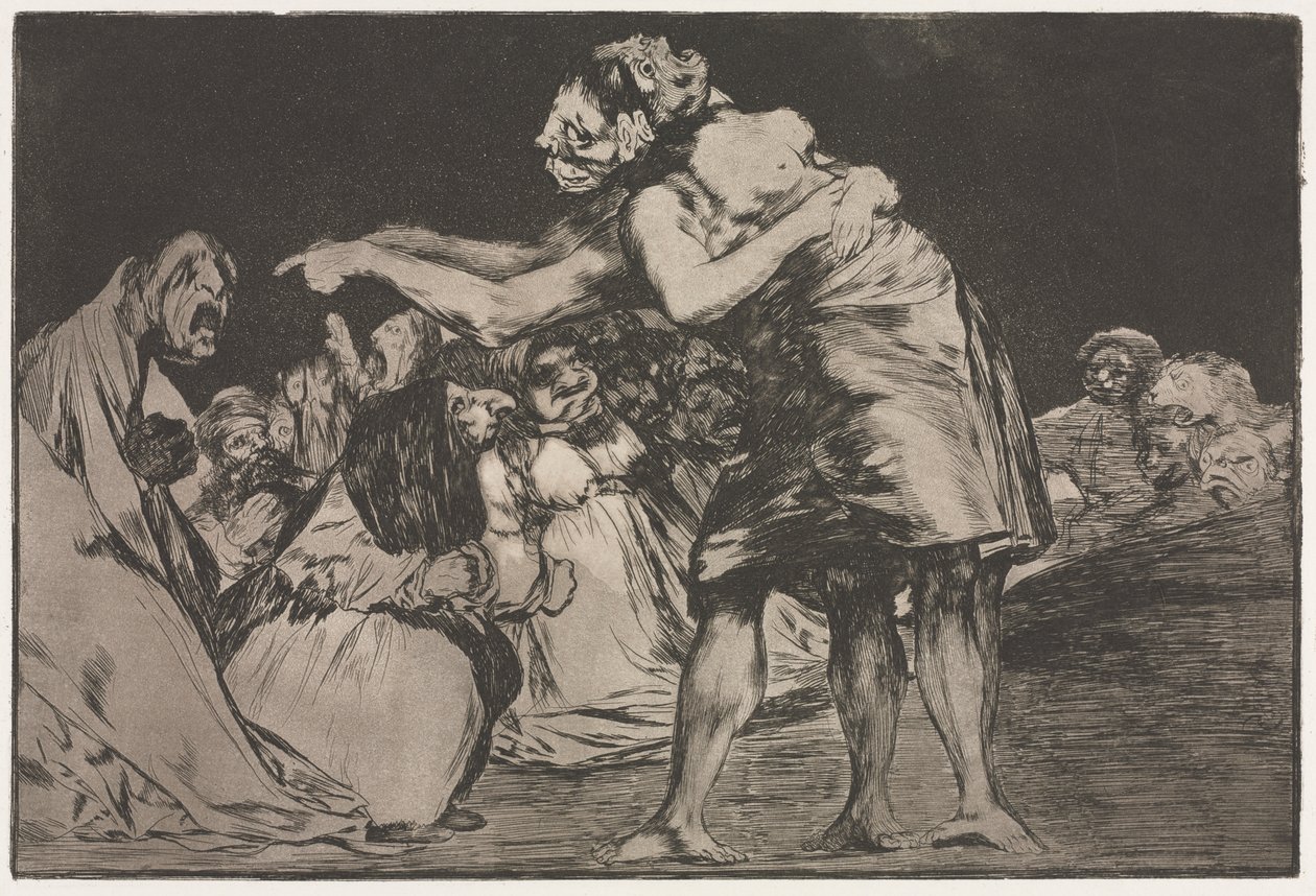 The Proverbs: Matrimonial Folly by Francisco de Goya