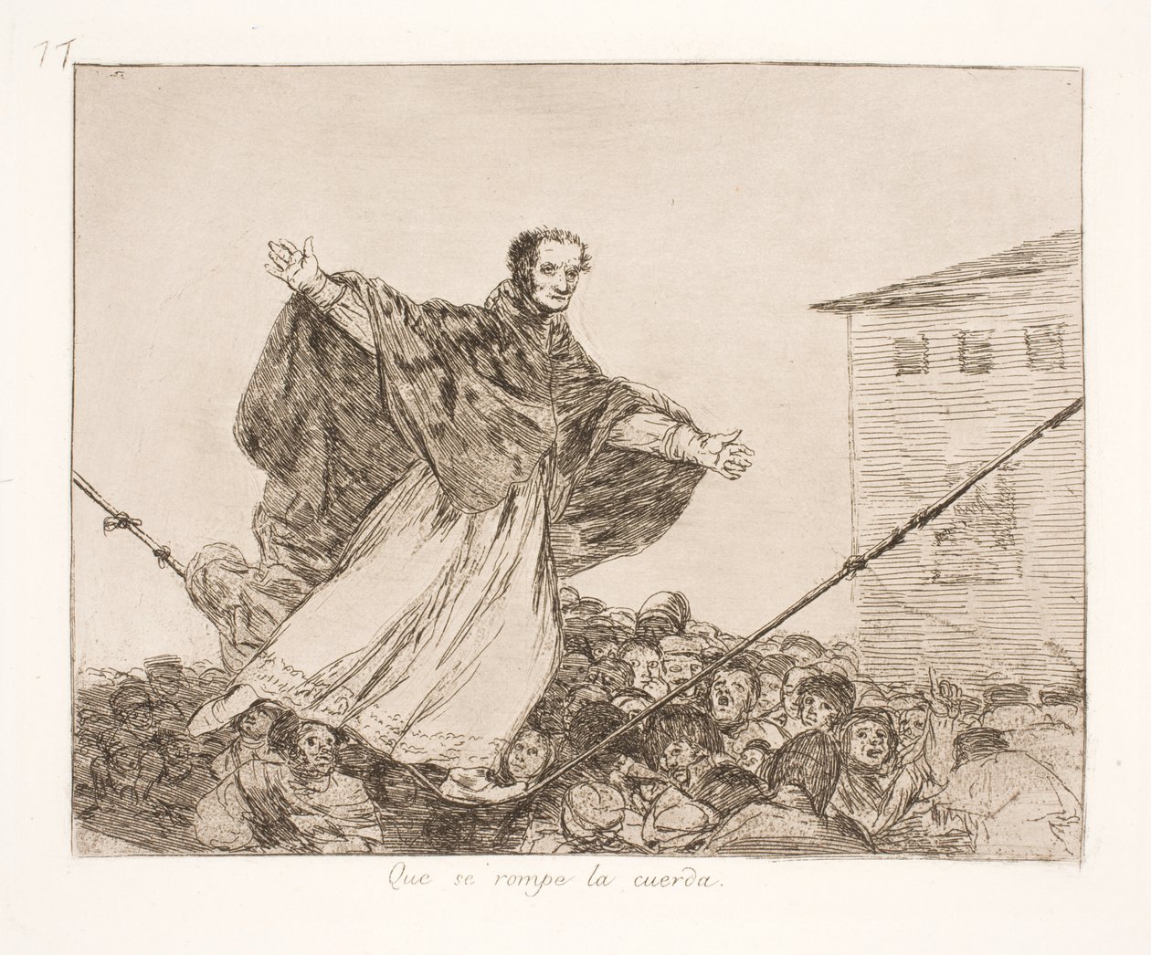 The Rope Breaks (77) by Francisco de Goya