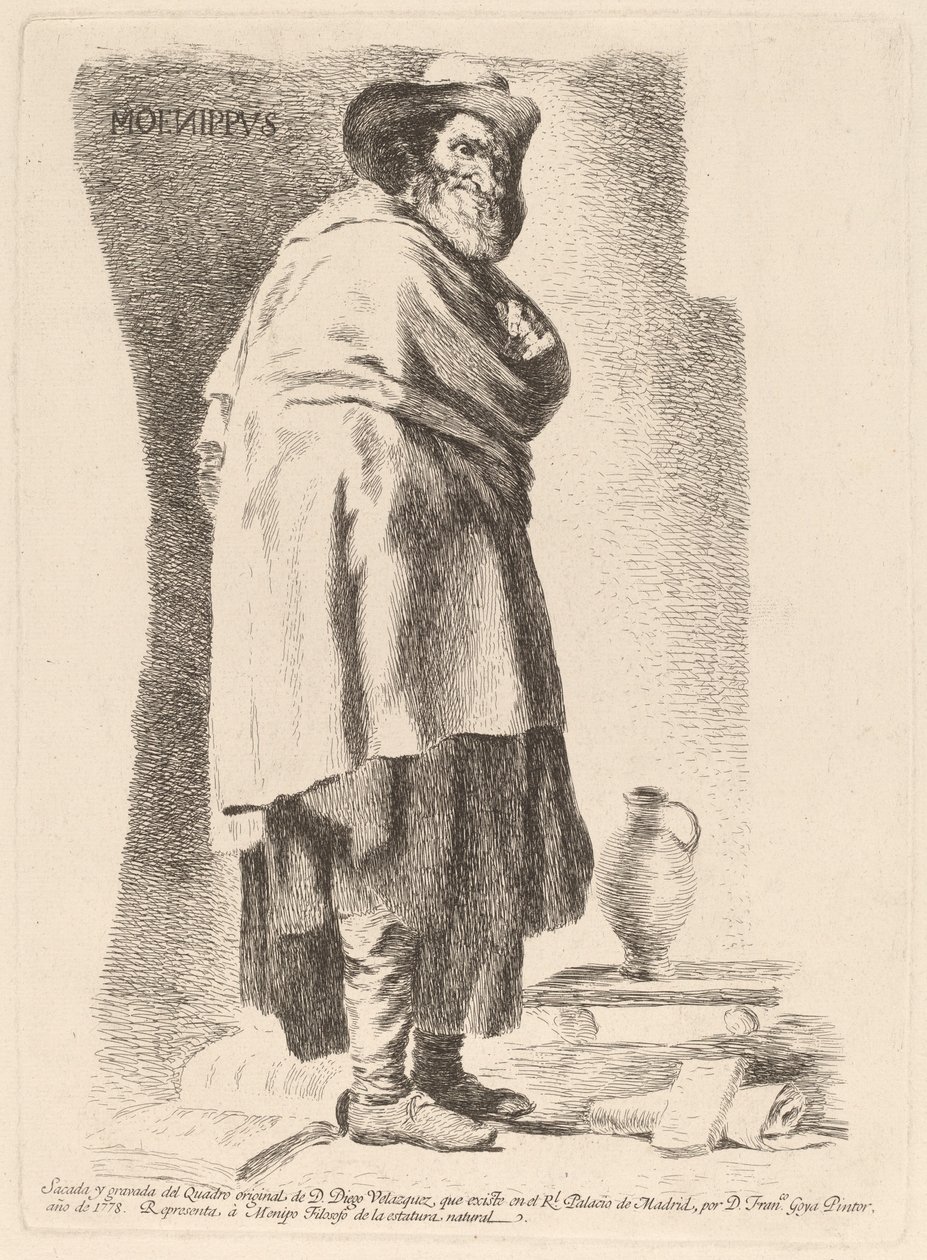 Menippus by Francisco de Goya after Diego Velázquez
