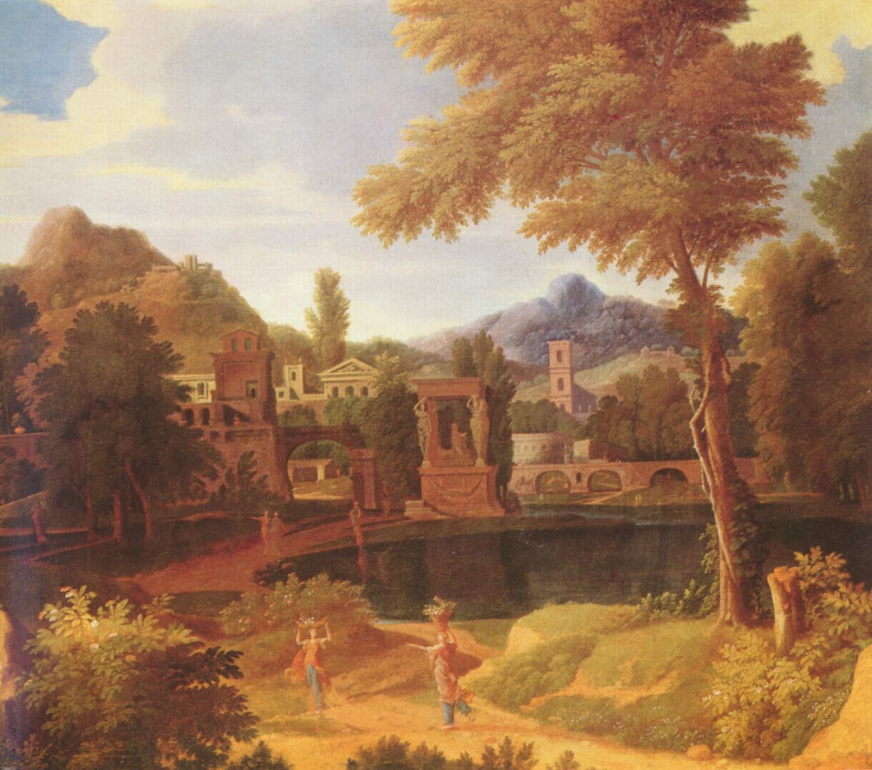 Landscape by Francisque Millet