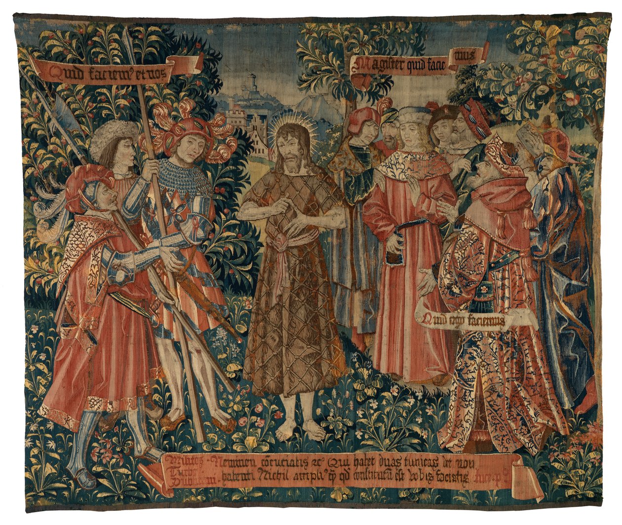Tapestry, St John Preaching by Franco Flemish School