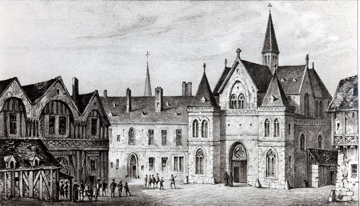 The Sorbonne in 1550 by Francois Alexandre Pernot