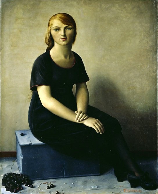Yvonne in Velvet Dress by Francois Barraud