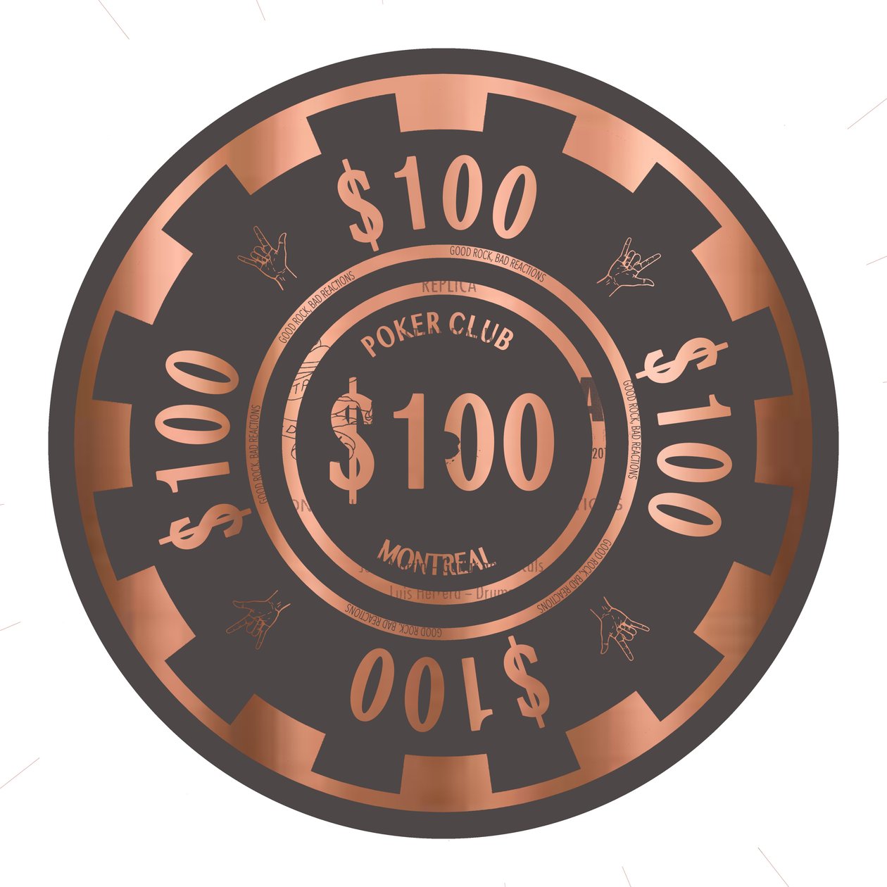 PokerChip $100, 2015 by Francois Domain