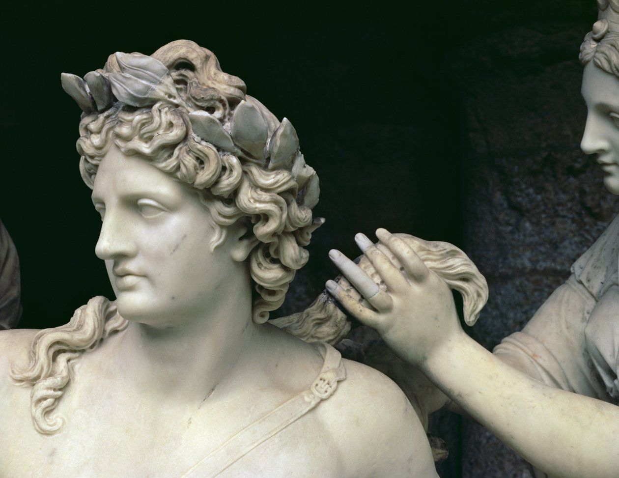 Apollo Tended by the Nymphs (detail) by Francois Girardon