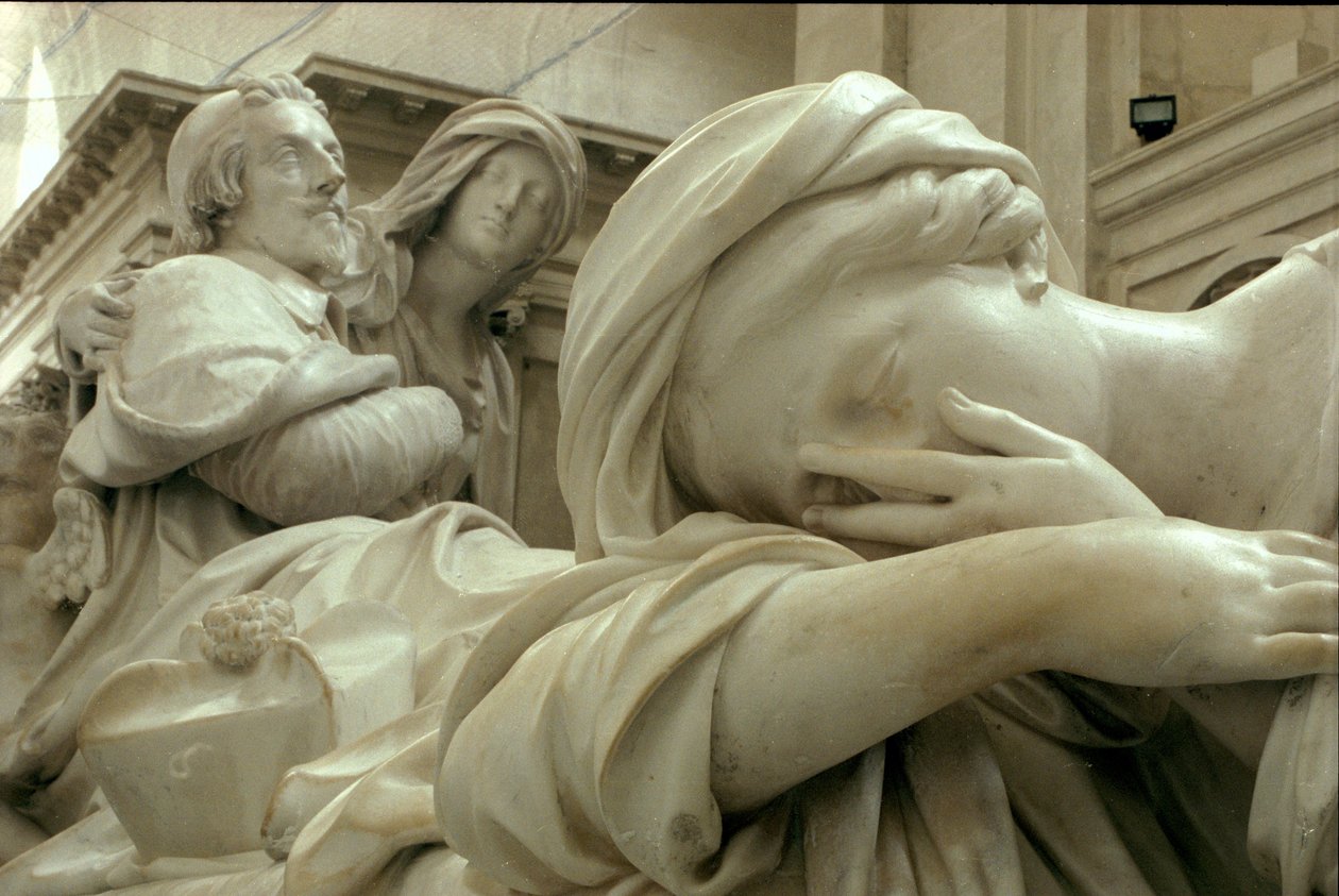 Detail of the Funeral Monument to Armand-Jean du Plessis, Cardinal Richelieu by Francois Girardon